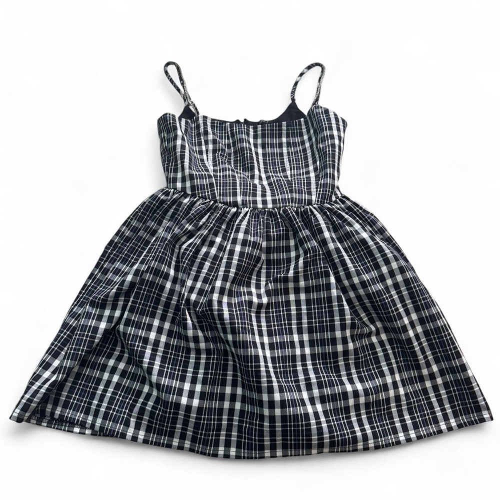 Forever 21 Black and White Plaid Dress
